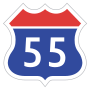 Expressway No.55 shield}}