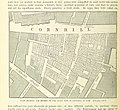 Plan montrant l'étendue du grand incendie à Cornhill en 1748