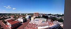 Vista panorâmica do centro de Santa Rosa em 2017.