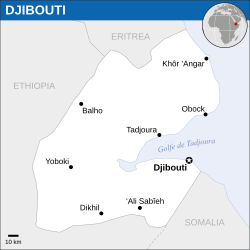 Location of Djibouti