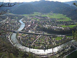 Frohnleiten, vom Gschwendberg aus gesehen