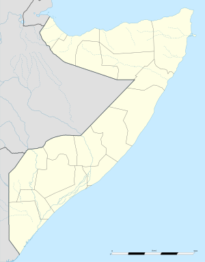 Barawa trên bản đồ Somalia