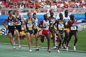 1500 metros en Mundial de Stuttgart 2007.