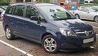 Vauxhall Zafira (United Kingdom) (2009–2014)