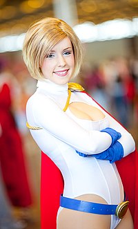 Cosplay de Power-Girl à laJapan Expo de Paris en juillet 2010.