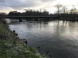 The Yonne river in Vincelottes