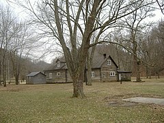 Back view of tavern