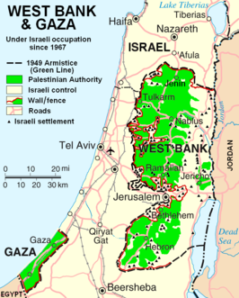 Kaart van Palestina