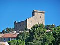 Ruine der ehemaligen päpstlichen Sommerresidenz Château de Châteauneuf-du-Pape