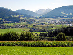 A nyugati Puster-völgy Brunecknél