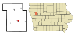 Location of Ida Grove, Iowa