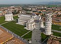 Image 7The Piazza dei Miracoli, with Pisa Cathedral, the Pisa Baptistery, and the Leaning Tower of Pisa, in Pisan Romanesque style (from Culture of Italy)