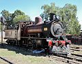 Locomotora a vapor fabricada por Beyer Peacock tipo 2-6-0 Clase "N3" Nº120 de 1910, de la AUAR. Uruguay 2013.