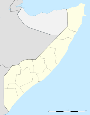 Badhan District is located in Somalia