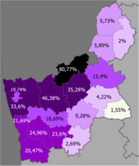 Người Ba Lan trong khu vực   >50%   30–50%   20–30%   10–20%   5–10%   2–5%   <2%