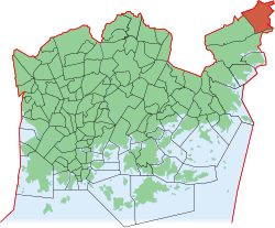 Position of Puroniitty within Helsinki