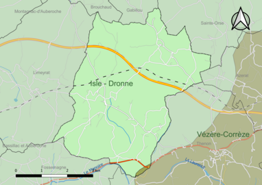 Carte en couleur présentant les SAGE couvrant le territoire communal