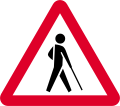 Visually impaired persons ahead