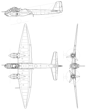 vue en plan de l’avion