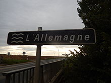 L'Allemagne au pont d'Allemagne à Eppeville.