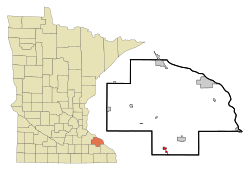 Location of Elgin, Minnesota