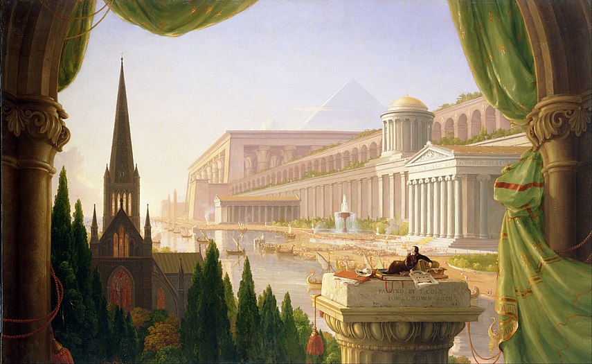 Architect’s Dream by Thomas Cole - 1840.