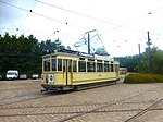 HTM 824 bij het Trammuseum Skjoldenæsholm in Denemarken; 31 augustus 2013.