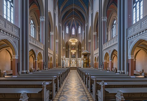 Looking down the nave, towards the altar