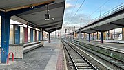 View of the platforms and tracks