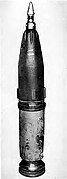 A complete 28 cm rocket-assisted projectile