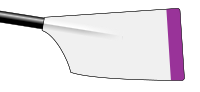 Image showing the rowing club's blade colours