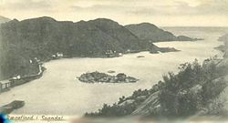 Postcard from 1910 of Rægefjord in Sogndal