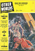 Couverture d'un pulp américain des années 1950.