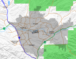 Saugus is located in Santa Clarita