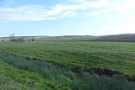 Steppes in Gagauzia, Dezghingea, Moldova.