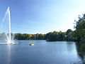 Blick von der Terrasse am See nach Süden