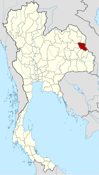 Mukdahan'ın Tayland'daki konumu