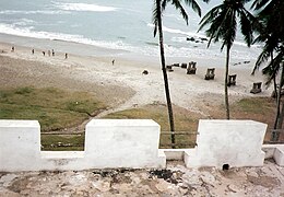 Remnants of the docks at Elmina Castle