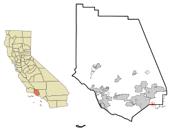 Location in Ventura County and the state of California