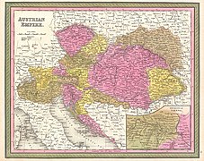 Mapa del imperio de 1850.