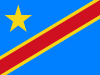 Flag of the Democratic Republic of the Congo (bend reduced)