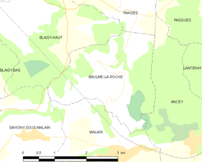 Poziția localității Baulme-la-Roche