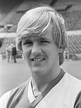 Mike Snoei op 29 juli 1982, tijdens de persdag en de voorbereiding van Feyenoord op het seizoen 1982/83.