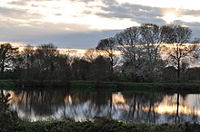 Coucher de soleil sur le ruisseau du Bois Renard