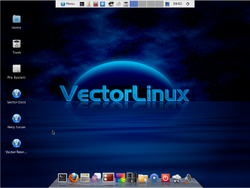 Bildschirmfoto von VectorLinux 7 „Gold“