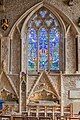 The Parish Church of St Thomas the Martyr – one of the windows with stained glass