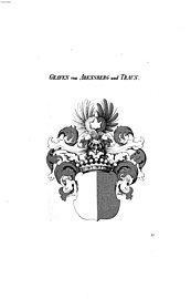 Wappen der Grafen Abensberg und Traun, nach Tyroff HA, zw. 1846 und 1865