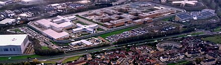 Aerial photograph of London's Belmarsh Prison in 2015