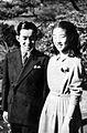 Il principe con la sorella Takako nel 1952