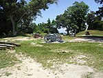 American Revolutionary War artillery on display at the site of the 1781 Siege of Yorktown